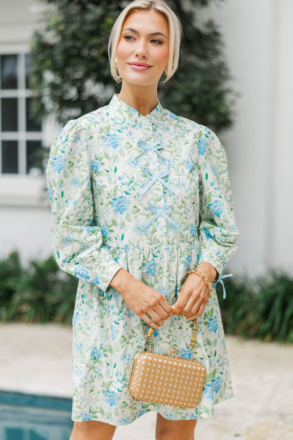 There's Always Hope Blue Chintz Dress