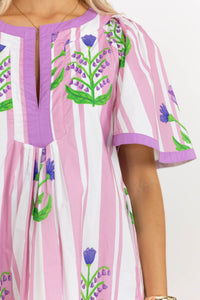 Just A Theory Pink Medallion Dress