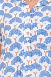 Just A Story Blue Medallion Dress