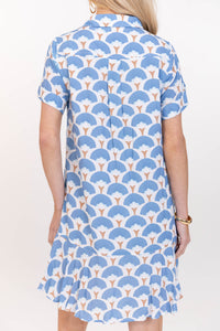 Just A Story Blue Medallion Dress