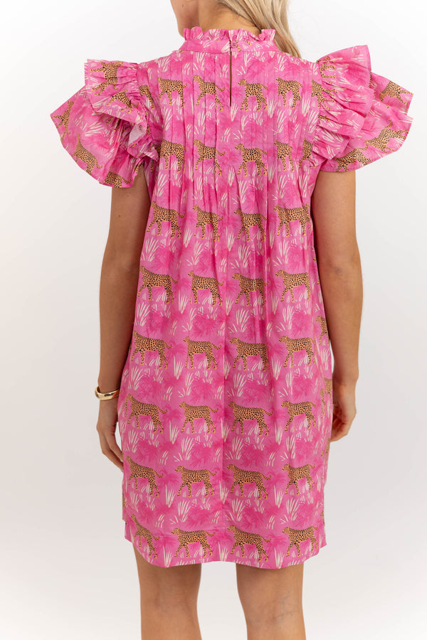 Enough Said Fuchsia Leopard Dress