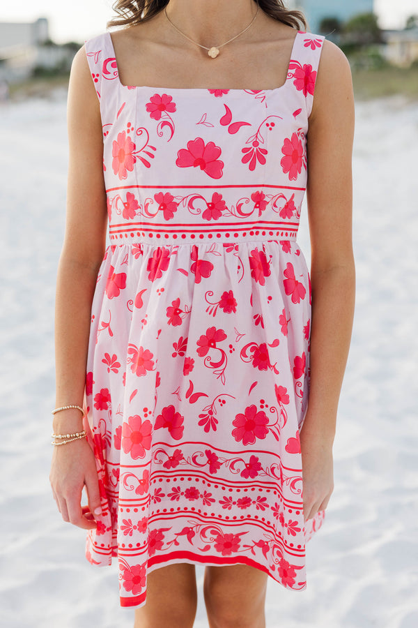 Girls: First Choice Pink Floral Dress