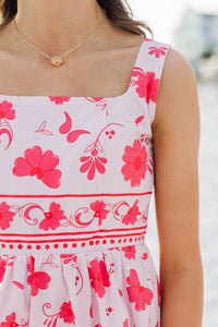 Girls: First Choice Pink Floral Dress
