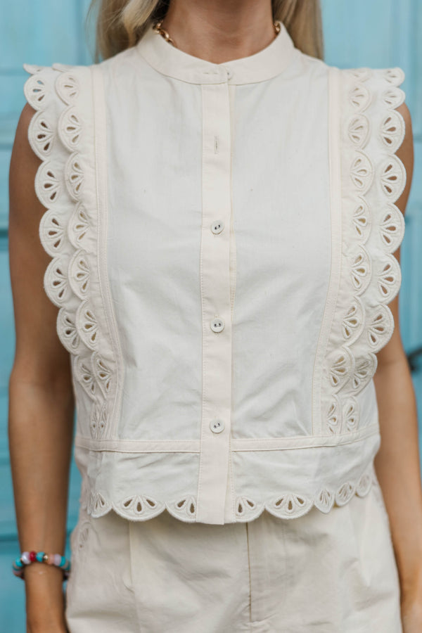 Meant For These Days Yellow Eyelet Trim Set