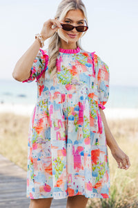 In Wonderland Pink Toile Dress