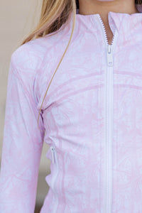 Girls: Sharing Stories Pink Camo Cropped Jacket