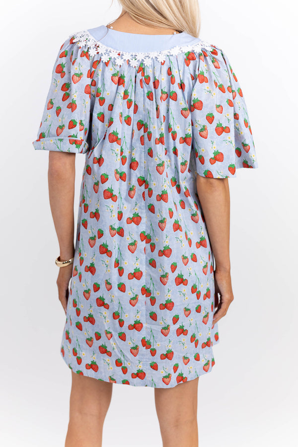 blue strawberry dress Life of the Party Dress, Women's Royal Blue Dresses – CityLux Boutique