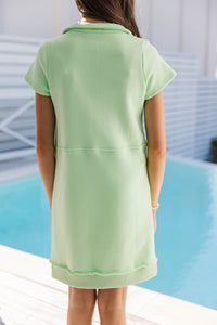 Girls: Always A Dream Green Bow Detail Dress