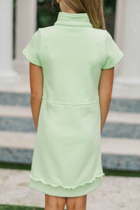 Girls: Always A Dream Green Bow Detail Dress