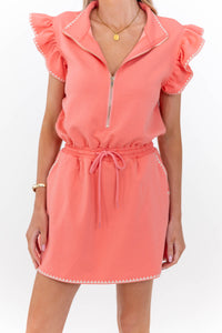 Made For Movement Coral Cinched Waist Dress