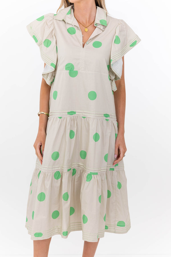 Simply Lovely Green Polka Dot Midi Dress, X-Small - The Mint Julep Boutique | Women's Boutique Clothing Simply Lovely Green Polka Dot Midi Dress, X-Small - The Mint Julep Boutique | Women's Boutique Clothing