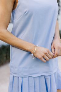 Grace Upon Grace Blue Charm Bracelet