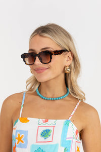 Modern Drama Brown Sunglasses
