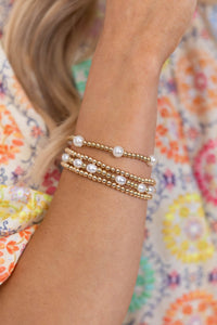 Understated Glow White Bracelet