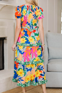 NURSING COLLECTION: Waiting On You Green Large Floral Midi Dress