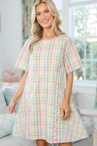 NURSING COLLECTION: Easy To Reach For Green Striped Dress
