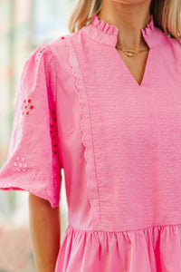 NURSING COLLECTION: Holding This Close Pink Eyelet Blouse