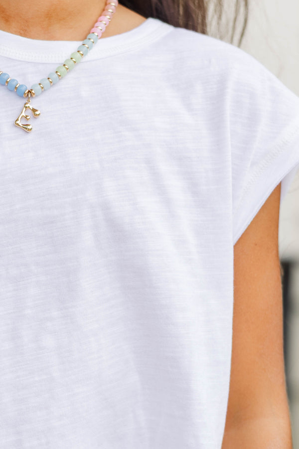 Girls: Easy Go-To White Tee