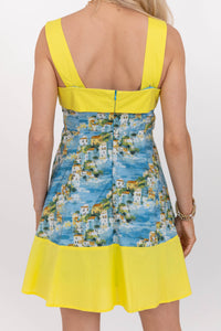 Counting The Days Blue Toile Dress