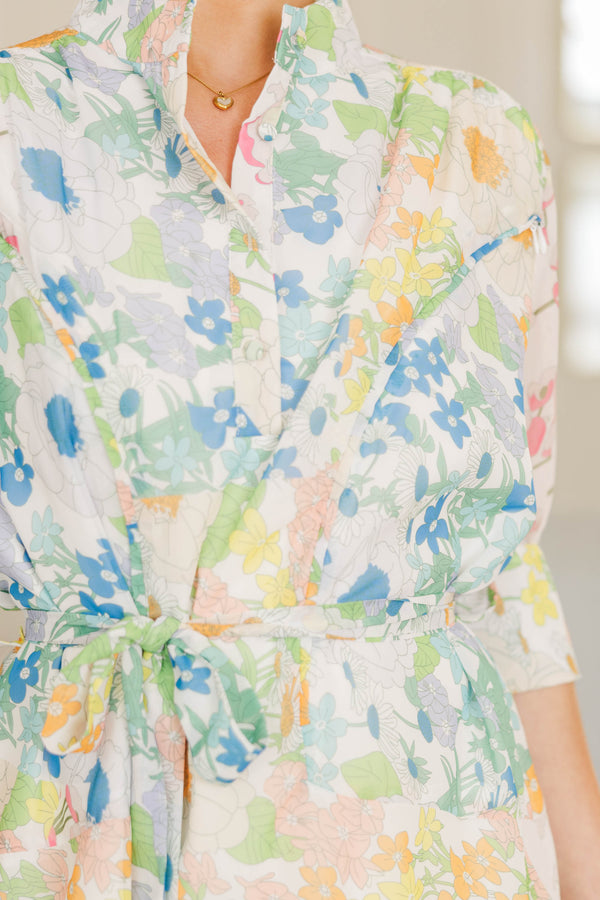 NURSING COLLECTION: You Have My Attention Pink Floral Dress