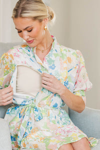 NURSING COLLECTION: You Have My Attention Pink Floral Dress