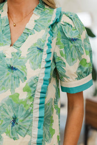 NURSING COLLECTION: Style Statement Blue Floral Blouse