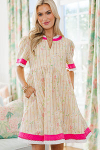 NURSING COLLECTION: The Pretty Essential Yellow Floral Babydoll Dress