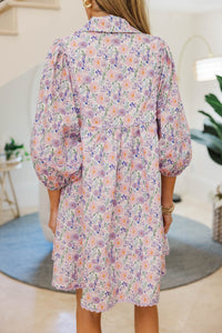 NURSING COLLECTION: Gracefully Yours Lavender Floral Dress