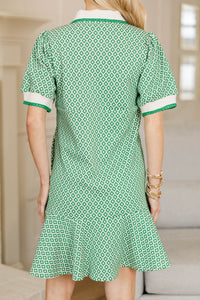 NURSING COLLECTION: The Days Ahead Green Textured Dress