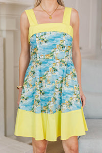 NURSING COLLECTION: Counting The Days Blue Colorblock Dress