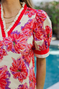 Style Statement Pink Floral Blouse
