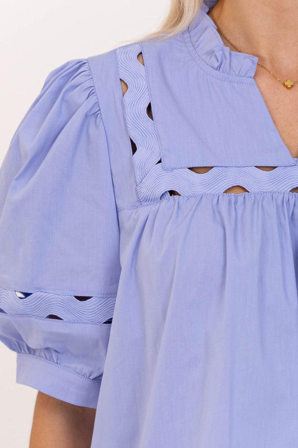 Stars In Our Eyes Blue Blouse