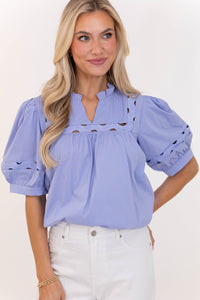 Stars In Our Eyes Blue Blouse