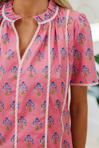 NURSING COLLECTION: Soaking It All In Pink Floral Dress