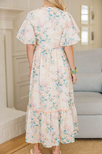 NURSING COLLECTION: Delicate Daze Cream Eyelet Midi Dress