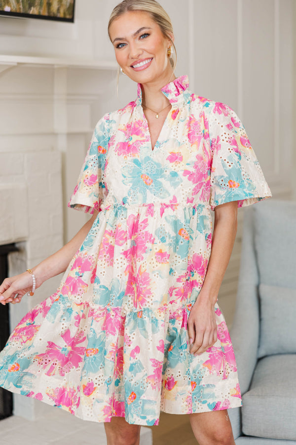 NURSING COLLECTION: Feeling Your Best Pink Eyelet Dress