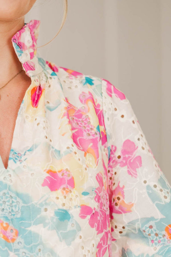 NURSING COLLECTION: Feeling Your Best Pink Eyelet Dress