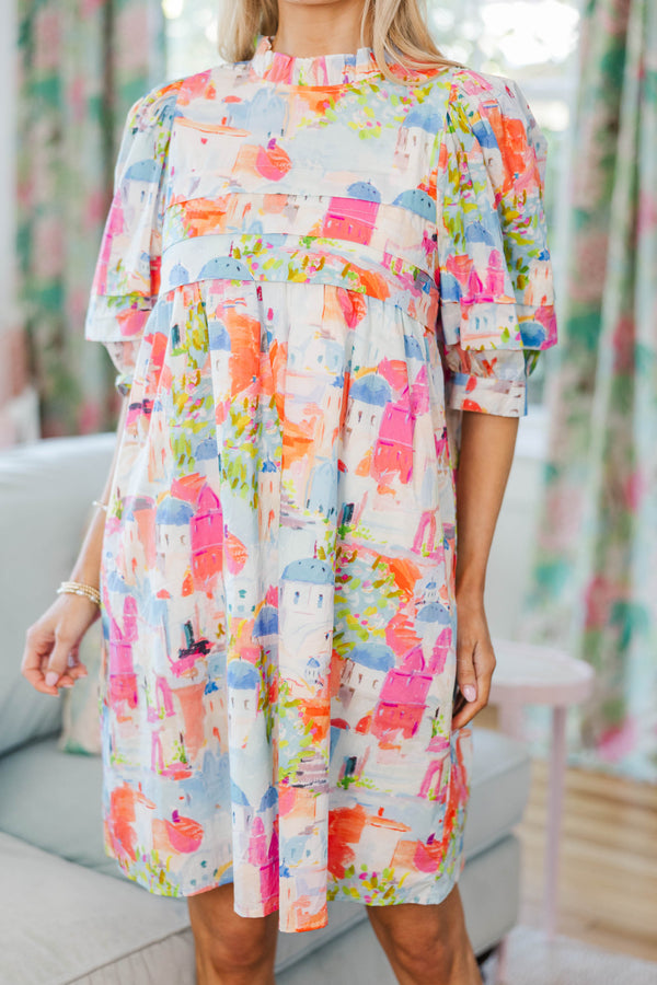 NURSING COLLECTION: Straight From A Storybook Pink Toile Dress