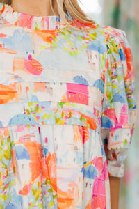 NURSING COLLECTION: Straight From A Storybook Pink Toile Dress