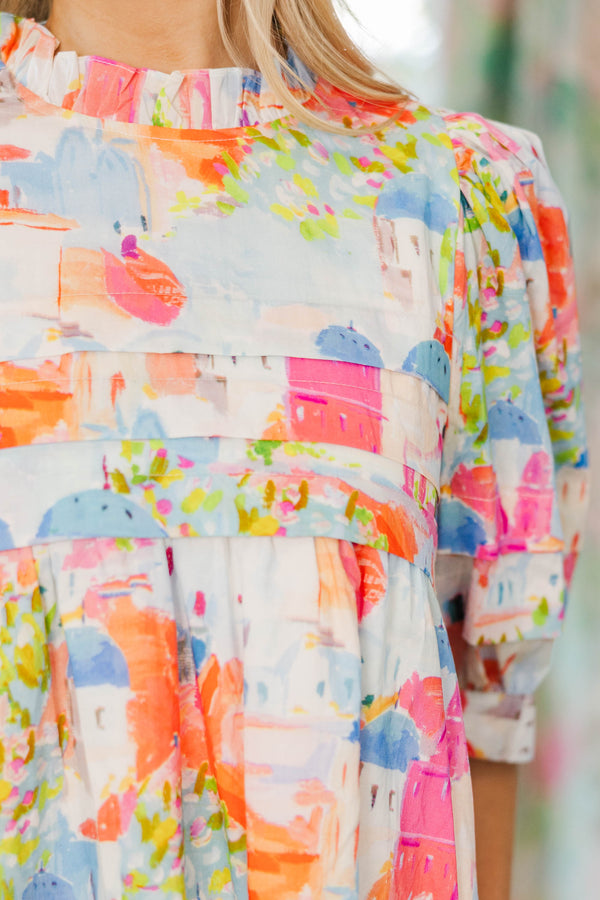 NURSING COLLECTION: Straight From A Storybook Pink Toile Dress