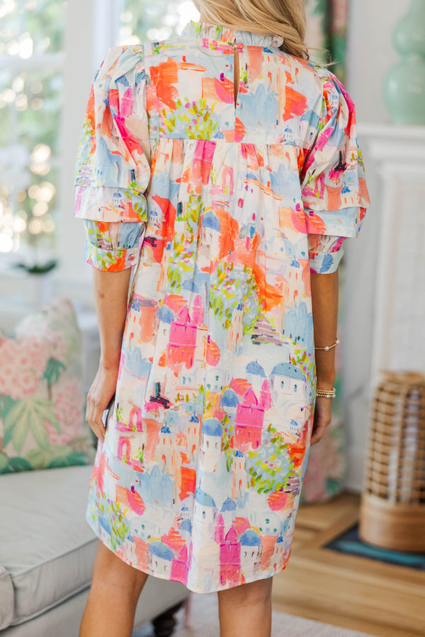 NURSING COLLECTION: Straight From A Storybook Pink Toile Dress