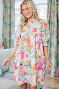 NURSING COLLECTION: Straight From A Storybook Pink Toile Dress