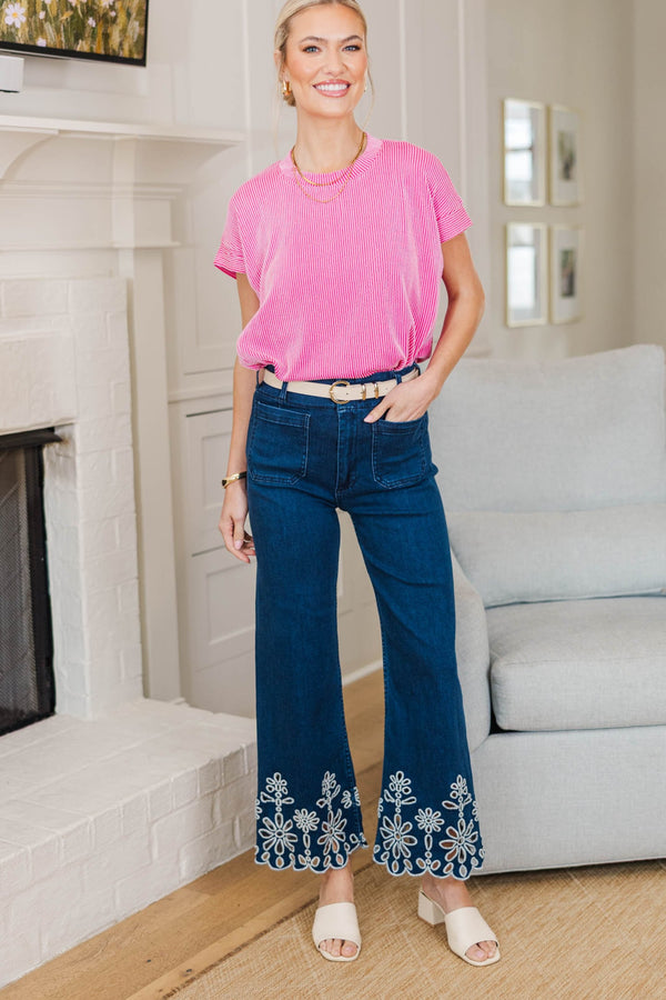 NURSING COLLECTION: Catch On Fuchsia Ribbed Top
