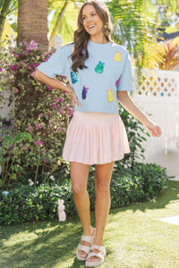 The Sadie Pink Gingham Skort