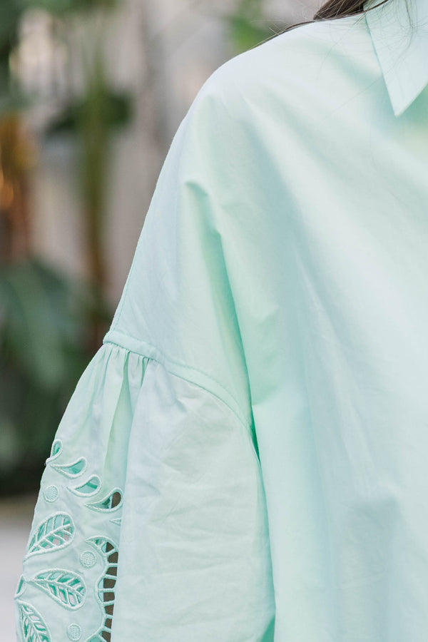 Pastel Promise Mint Blouse