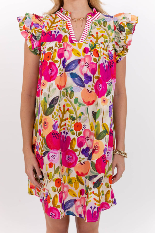 Trust The Fit Fuchsia Floral Dress