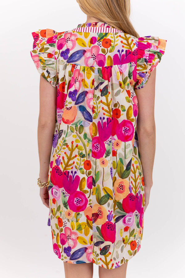 Trust The Fit Fuchsia Floral Dress