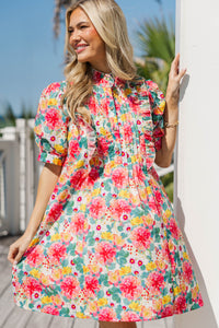 Easy To Style Coral Floral Dress