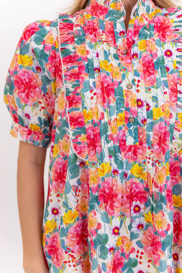 Easy To Style Coral Floral Dress