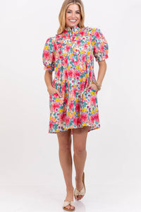 Easy To Style Coral Floral Dress